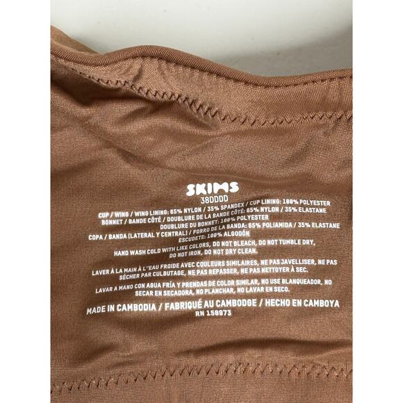 SKIMS NWT Smoothing Intimates Full Coverage Lightly Lined Bra Jasper 38DDDD - Picture 9 of 9